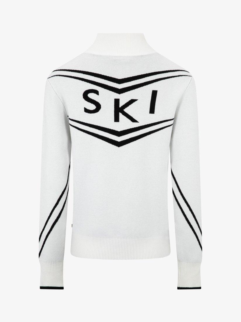 Product image 2 of 4, which shows The Little Tailor Zip Ski Jumper, Cream, XS