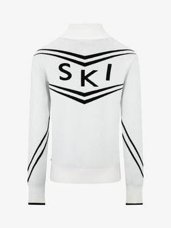 The Little Tailor Zip Ski Jumper, Cream - view 2, Cream