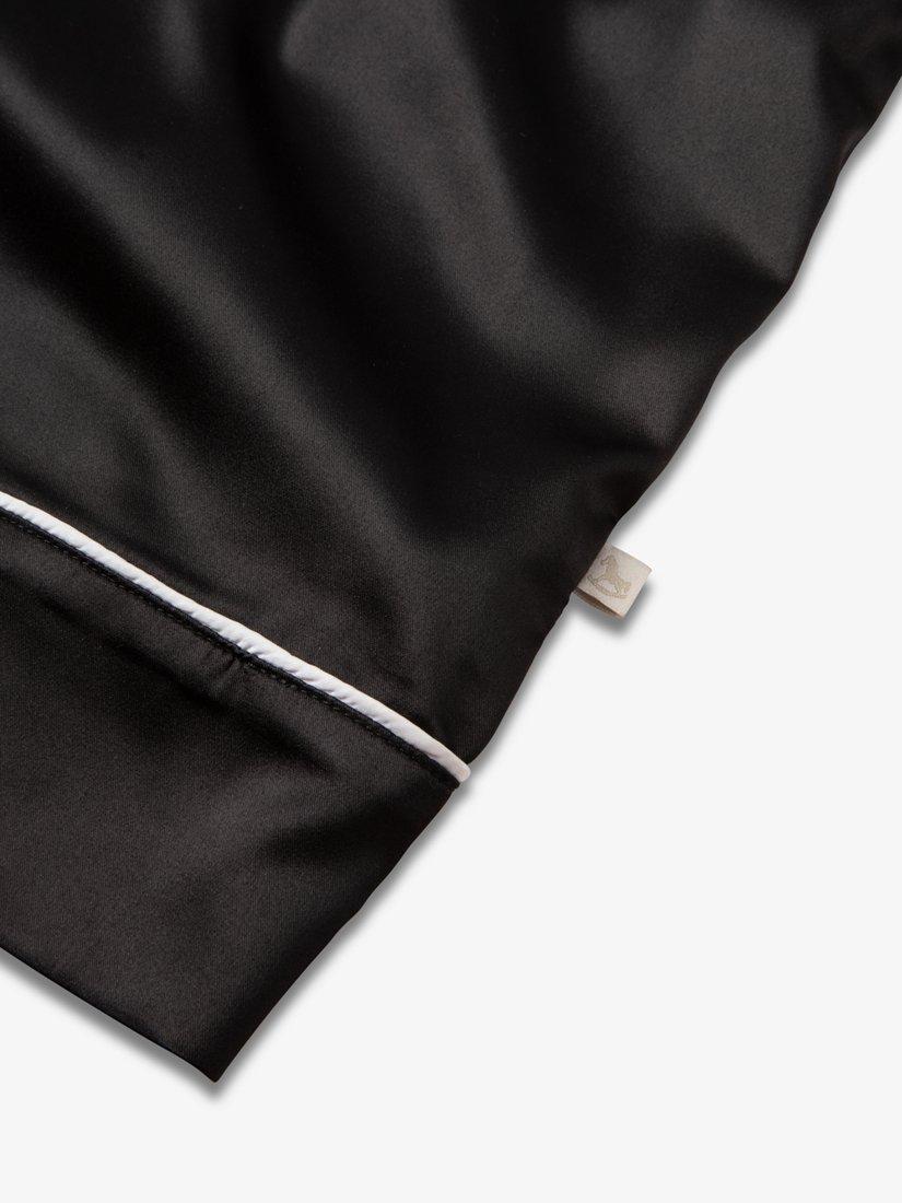 Product image 9 of 9, which shows The Little Tailor Satin Pyjama Set, Black, S