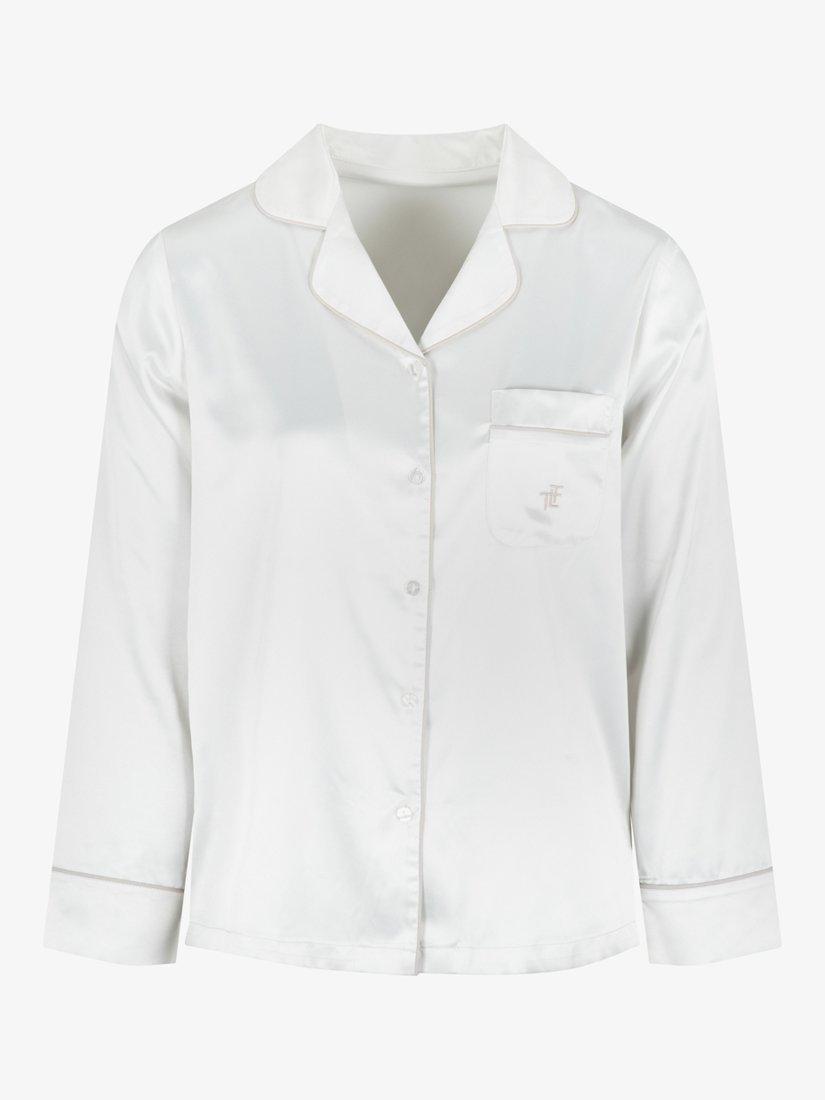 Product image 6 of 11, which shows The Little Tailor Satin Pyjama Set, Cream, S