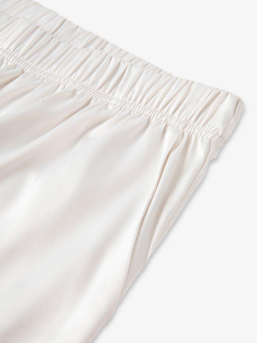 Product image 8 of 11, which shows The Little Tailor Satin Pyjama Set, Cream, S