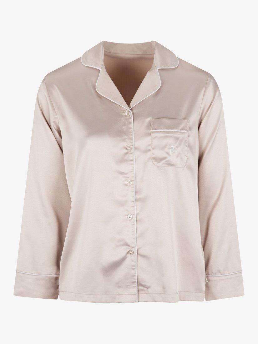 Product image 7 of 11, which shows The Little Tailor Satin Pyjama Set, Natural, S