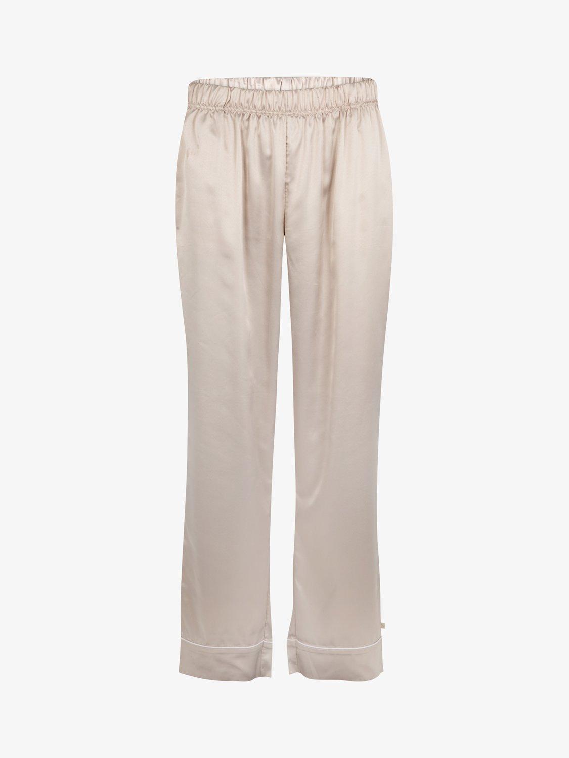 Product image 8 of 11, which shows The Little Tailor Satin Pyjama Set, Natural, S