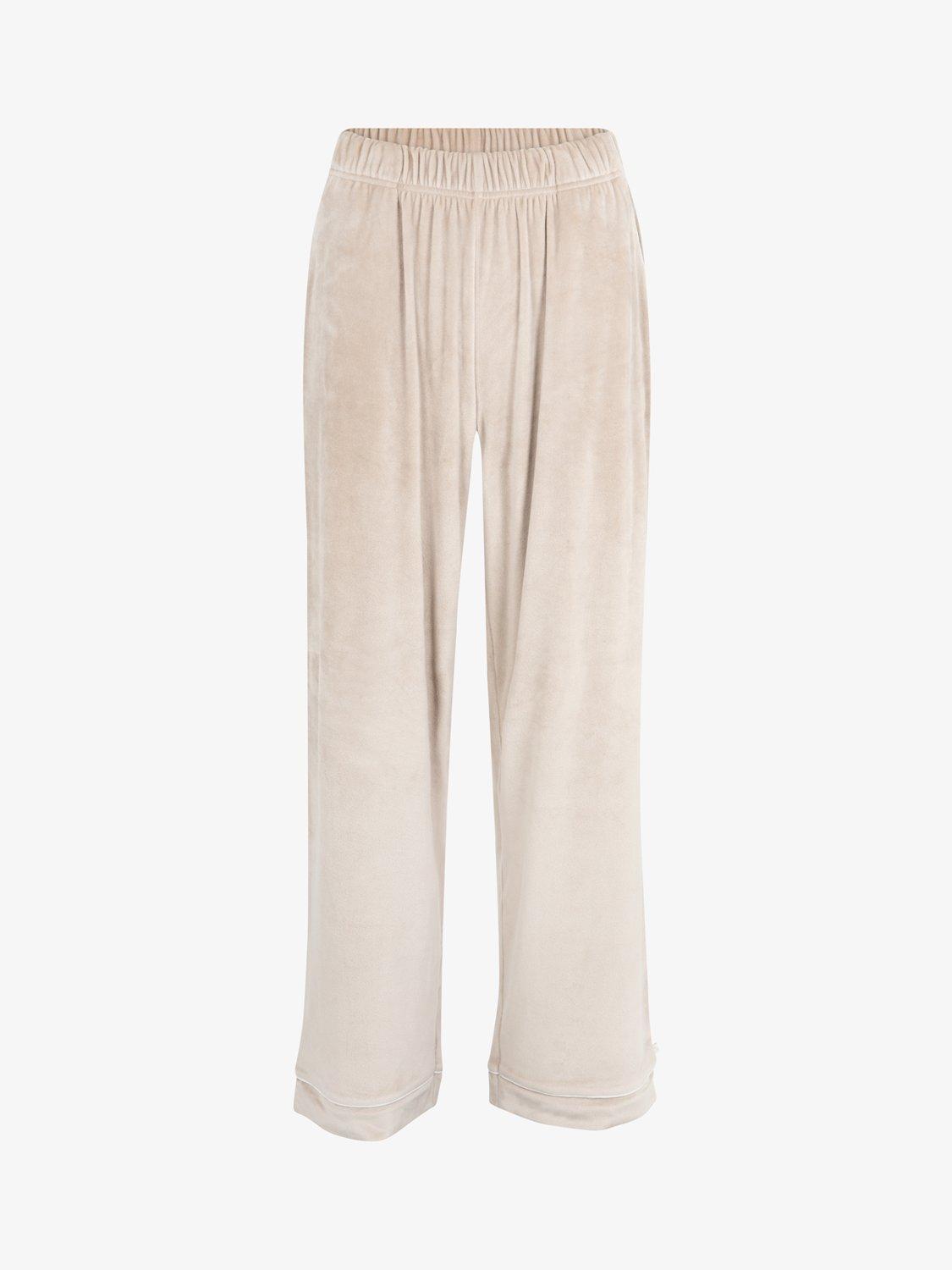 Product image 4 of 8, which shows The Little Tailor Velour Pyjama Set, Natural, XS