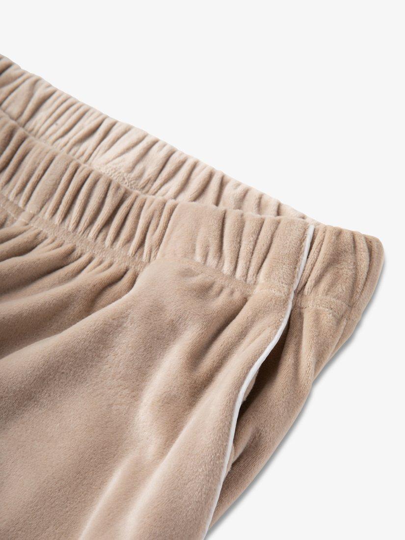 Product image 6 of 8, which shows The Little Tailor Velour Pyjama Set, Natural, XS