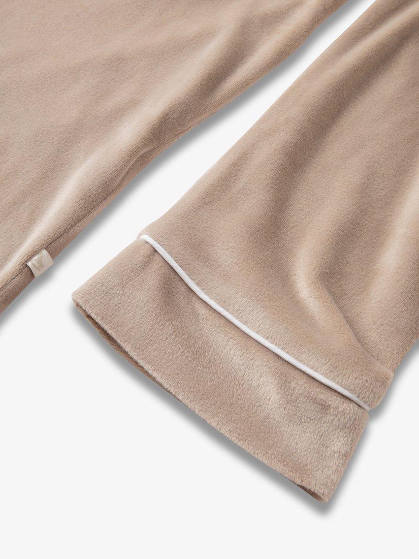 Product image 8 of 8, which shows The Little Tailor Velour Pyjama Set, Natural, XS