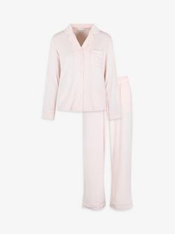 The Little Tailor Velour Pyjama Set, Pink, Pink