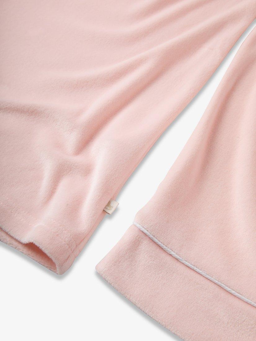 Product image 7 of 9, which shows The Little Tailor Velour Pyjama Set, Pink, XS