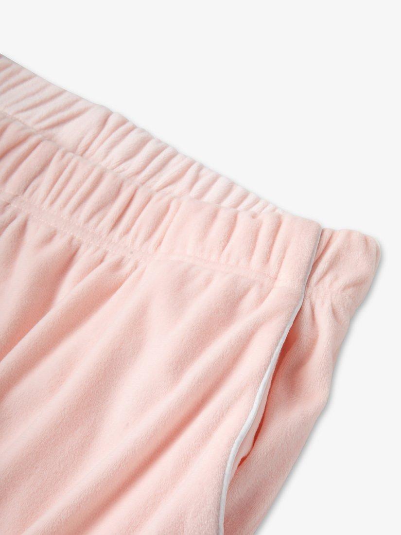 Product image 8 of 9, which shows The Little Tailor Velour Pyjama Set, Pink, XS