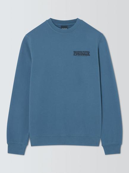Barbour Tomorrow's Archive Livingstone Cotton Sweatshirt, Dark Denim, Dark Denim