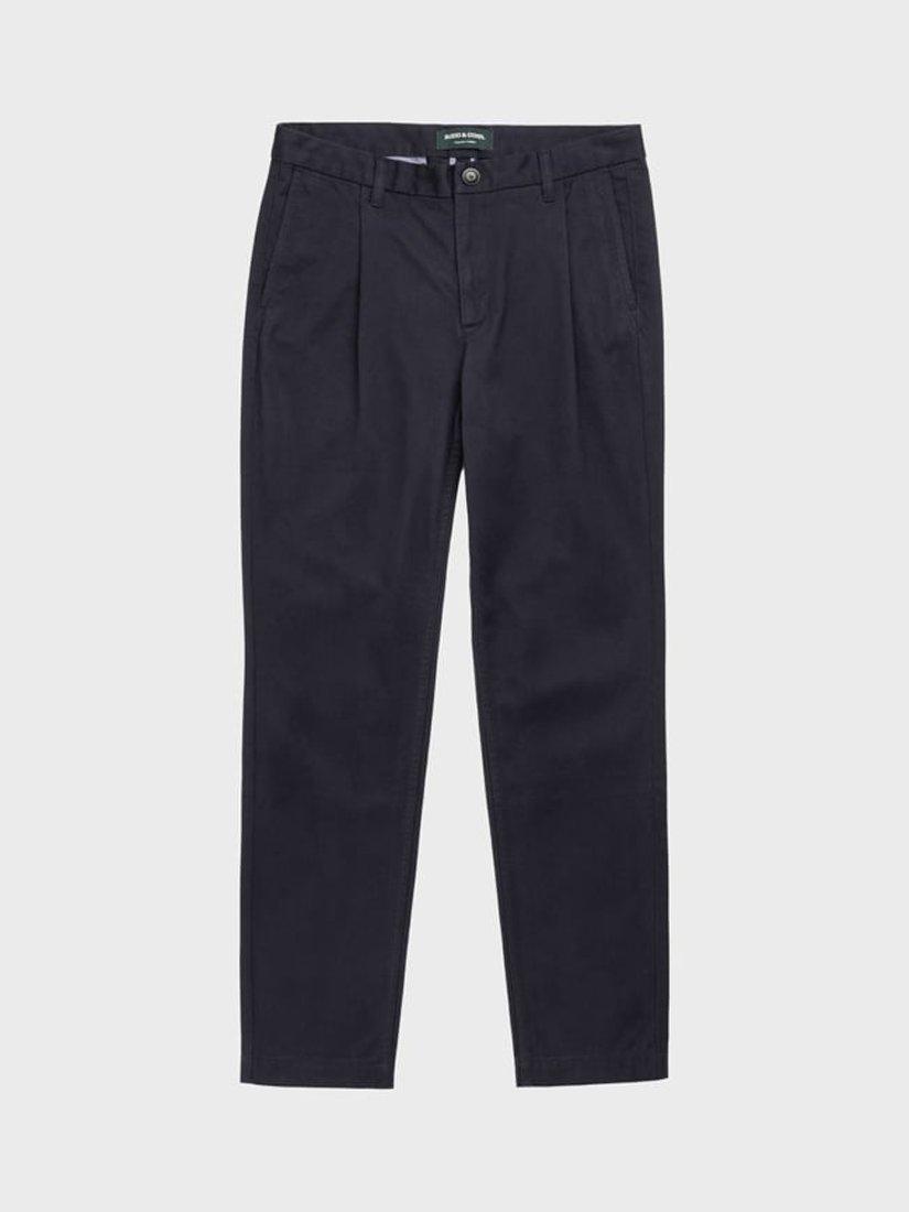 Product image 4 of 6, which shows Rodd & Gunn Field Tapered Fit Trousers, Navy, 34R