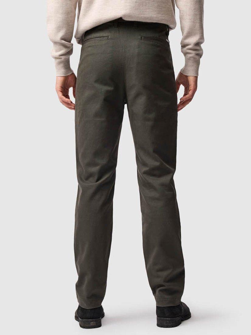 Product image 3 of 6, which shows Rodd & Gunn Field Tapered Fit Trousers, Thyme, 28R