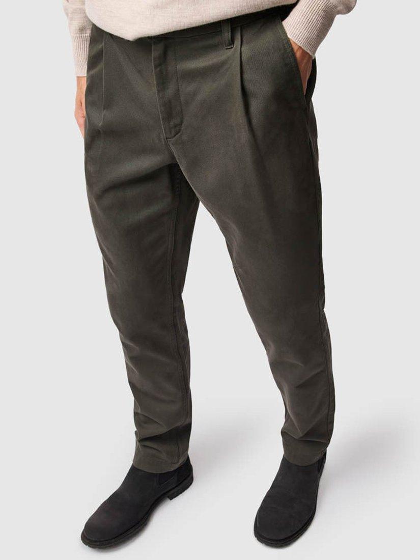 Product image 6 of 6, which shows Rodd & Gunn Field Tapered Fit Trousers, Thyme, 28R