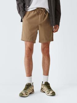 Barbour Washed Oxford Relaxed Shorts, Sandstone, Sandstone