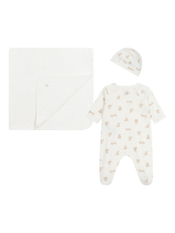 Petit Bateau Baby Cotton Bodysuit, White