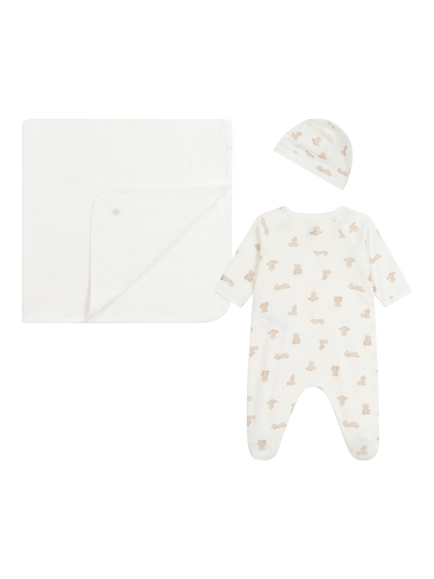 Petit Bateau Baby Cotton Bodysuit, White