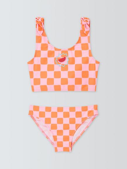 John Lewis Kids' Watermelon Tankini Set, Pink Multi, Pink Multi
