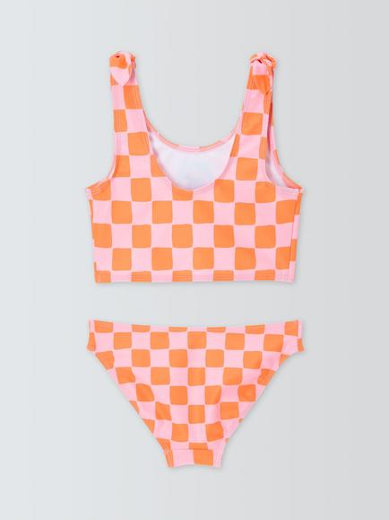 John Lewis Kids' Watermelon Tankini Set, Pink Multi - view 2, Pink Multi