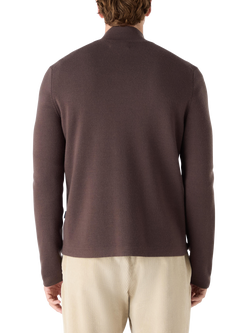 Oliver Sweeney Garstang Full Zip Merino Wool Cardigan - view 2, Mole