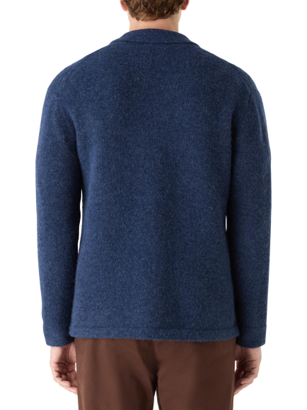 Oliver Sweeney Heywood Wool Blend Overshirt, Navy - view 2, Navy