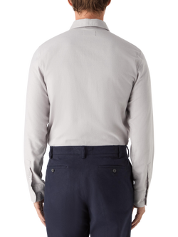 Oliver Sweeney Barnham Soft Cotton Long Sleeve Shirt - view 2, Light Grey