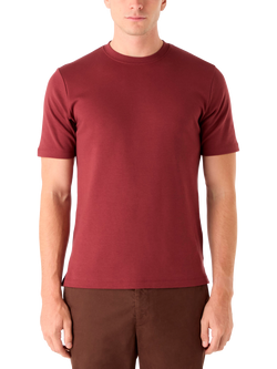 Oliver Sweeney Palmela Cotton Double Knit Jersey T-Shirt, Mulberry