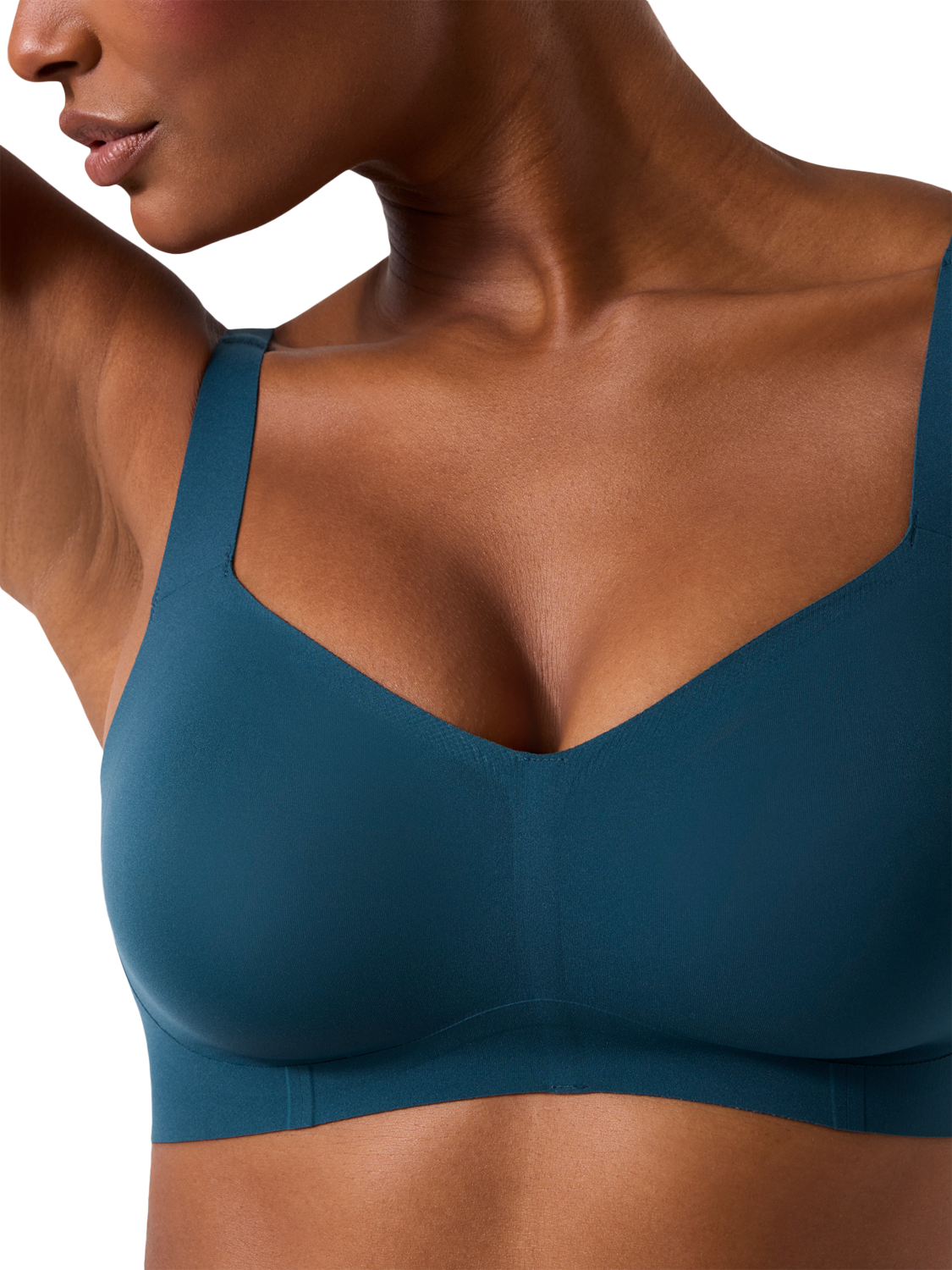 Product image 4 of 6, which shows Evelyn & Bobbie Beyond Wire-Free Bra, Deep Tide, S