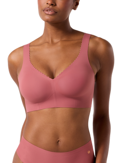 Evelyn & Bobbie Evelyn Wire-Free Push-Up Bra, Pink Canyon, Pink Canyon