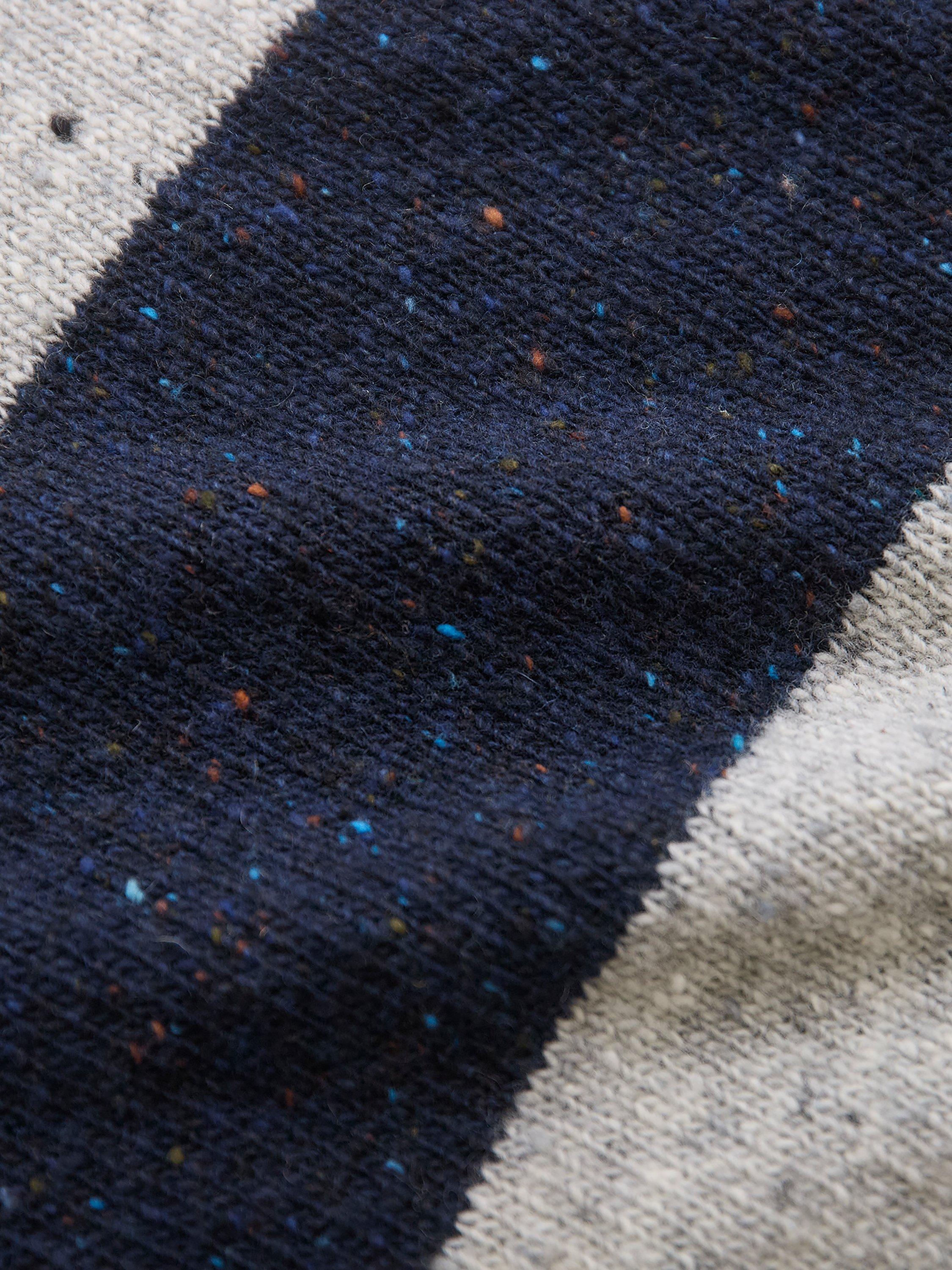 Product image 9 of 9, which shows Celtic & Co. Funnel Neck Stripe Pure Wool Jumper, Multi, XS