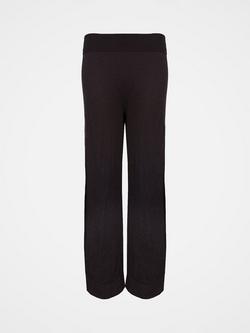 Celtic & Co. Pure Merino Wool Wide Leg Lounge Trousers, Navy, Navy