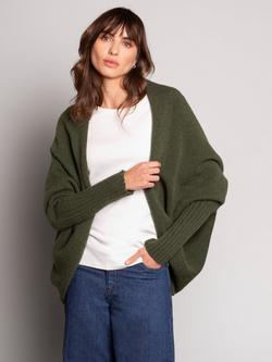 Celtic & Co. Super Soft Cocoon Pure Wool Cardigan, Olive