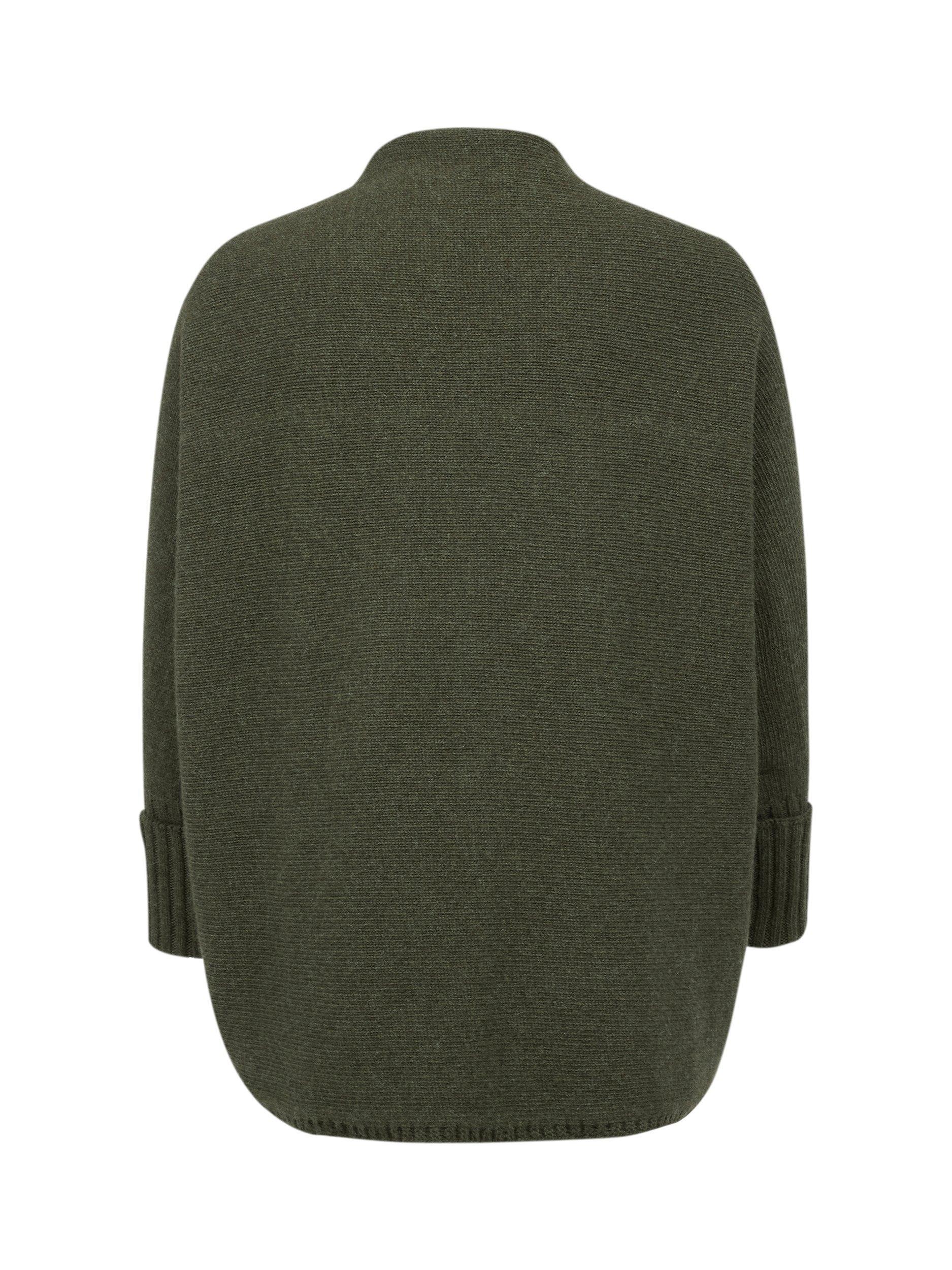 Product image 3 of 8, which shows Celtic & Co. Super Soft Cocoon Pure Wool Cardigan, Olive, XS-S