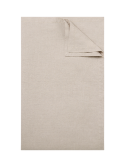 Piglet in Bed Plain Linen Blend Tablecloth, Oatmeal