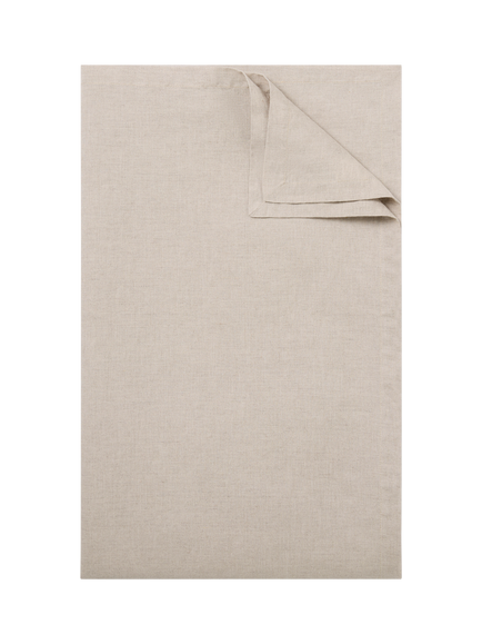 Piglet in Bed Plain Linen Blend Tablecloth, Oatmeal
