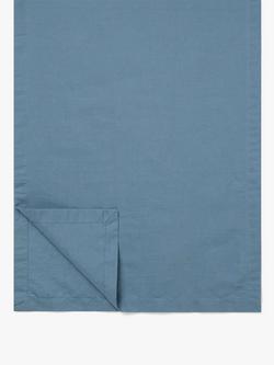 Piglet in Bed Plain Linen Blend Table Runner, Dusk Blue