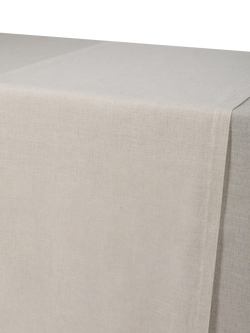 Piglet in Bed Plain Linen Blend Table Runner - view 2, Oatmeal