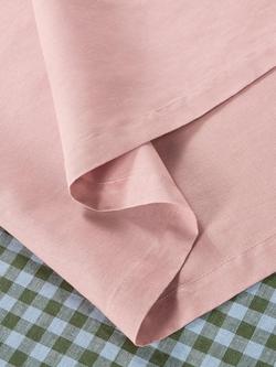Piglet in Bed Plain Linen Blend Table Runner - view 2, Rose