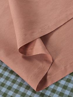 Piglet in Bed Plain Linen Blend Table Runner - view 2, Warm Clay