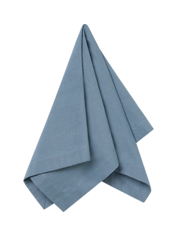 Piglet in Bed Plain Linen Blend Napkins, Pack of 4 - view 2, Dusk Blue