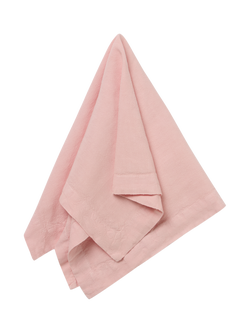 Piglet in Bed Plain Linen Blend Napkins, Pack of 4 - view 2, Rose