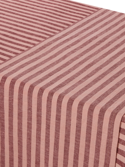 Piglet in Bed Pembroke Stripe Linen Blend Table Runner - view 2, Rhubarb/Rose