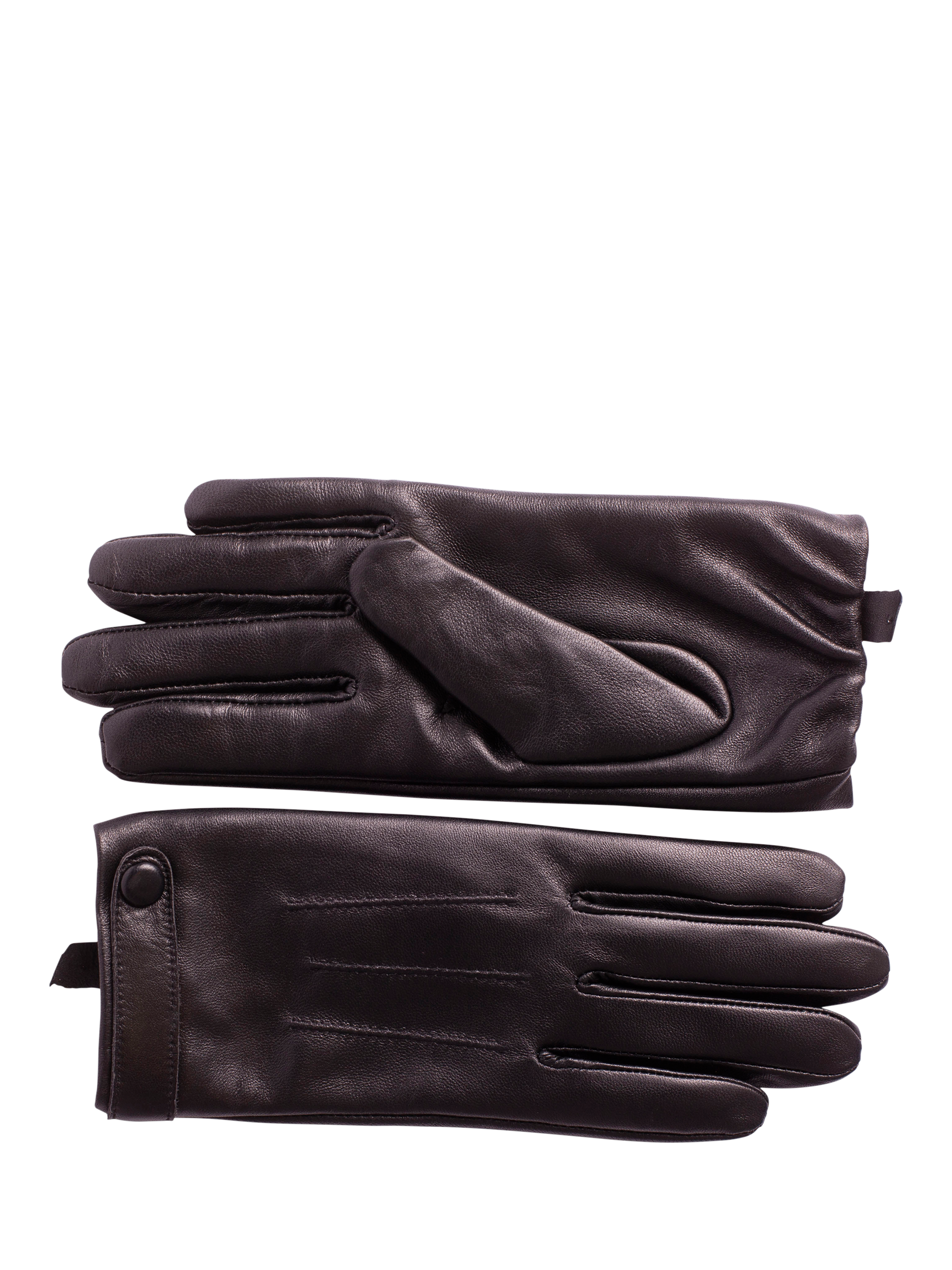 Product image 1 of 8, which shows Bloom & Bay Angela Leather Blend Gloves, Black, S