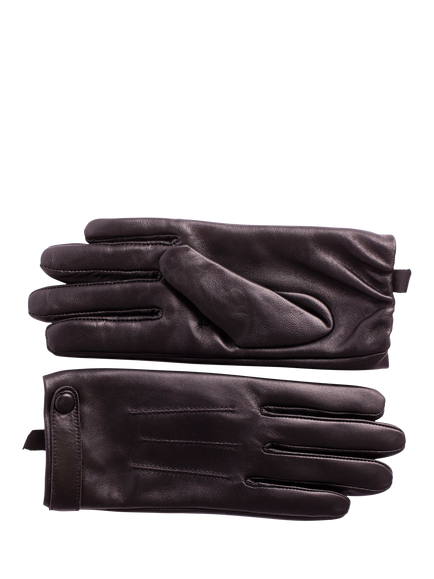 Bloom & Bay Angela Leather Blend Gloves, Black