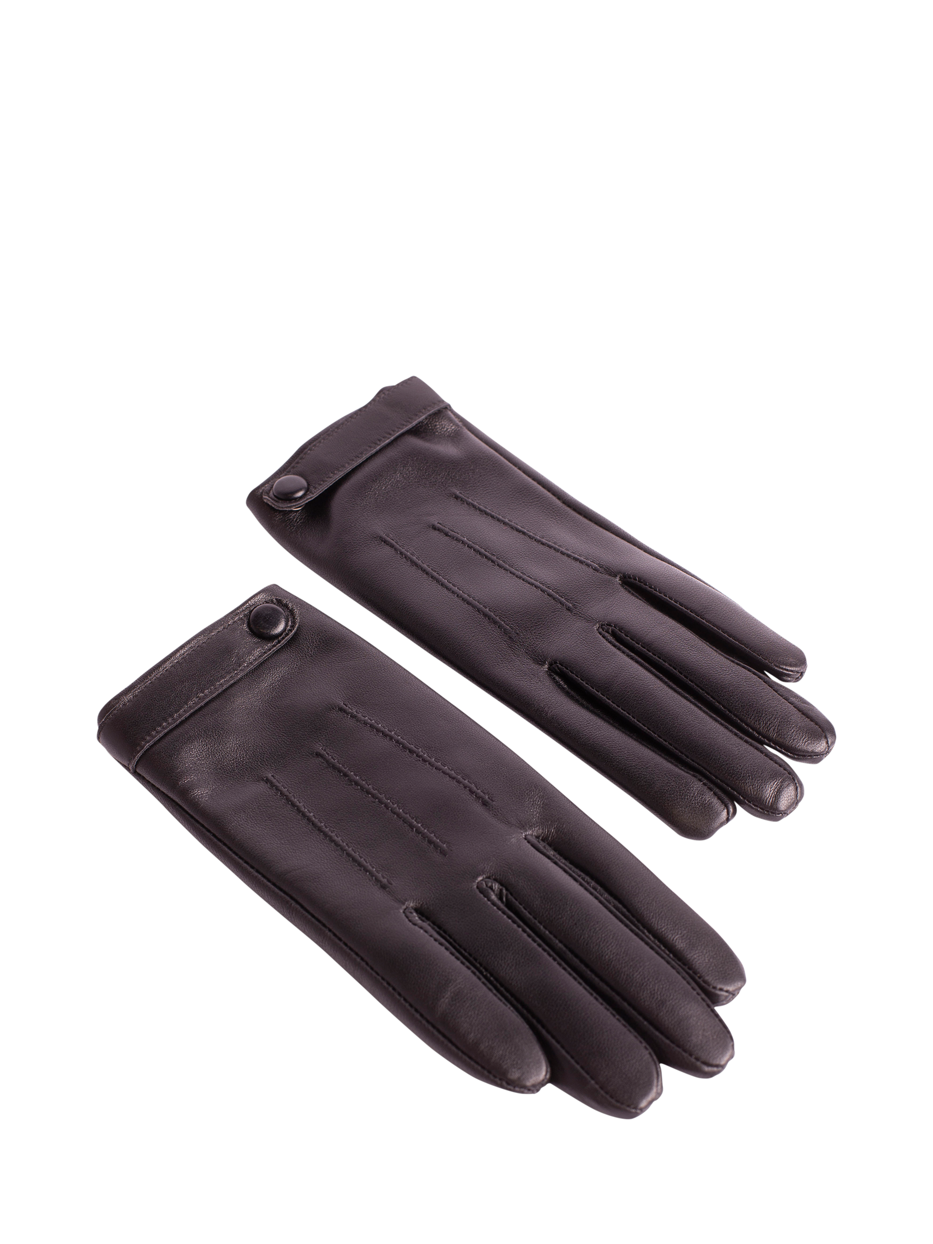 Product image 3 of 8, which shows Bloom & Bay Angela Leather Blend Gloves, Black, S