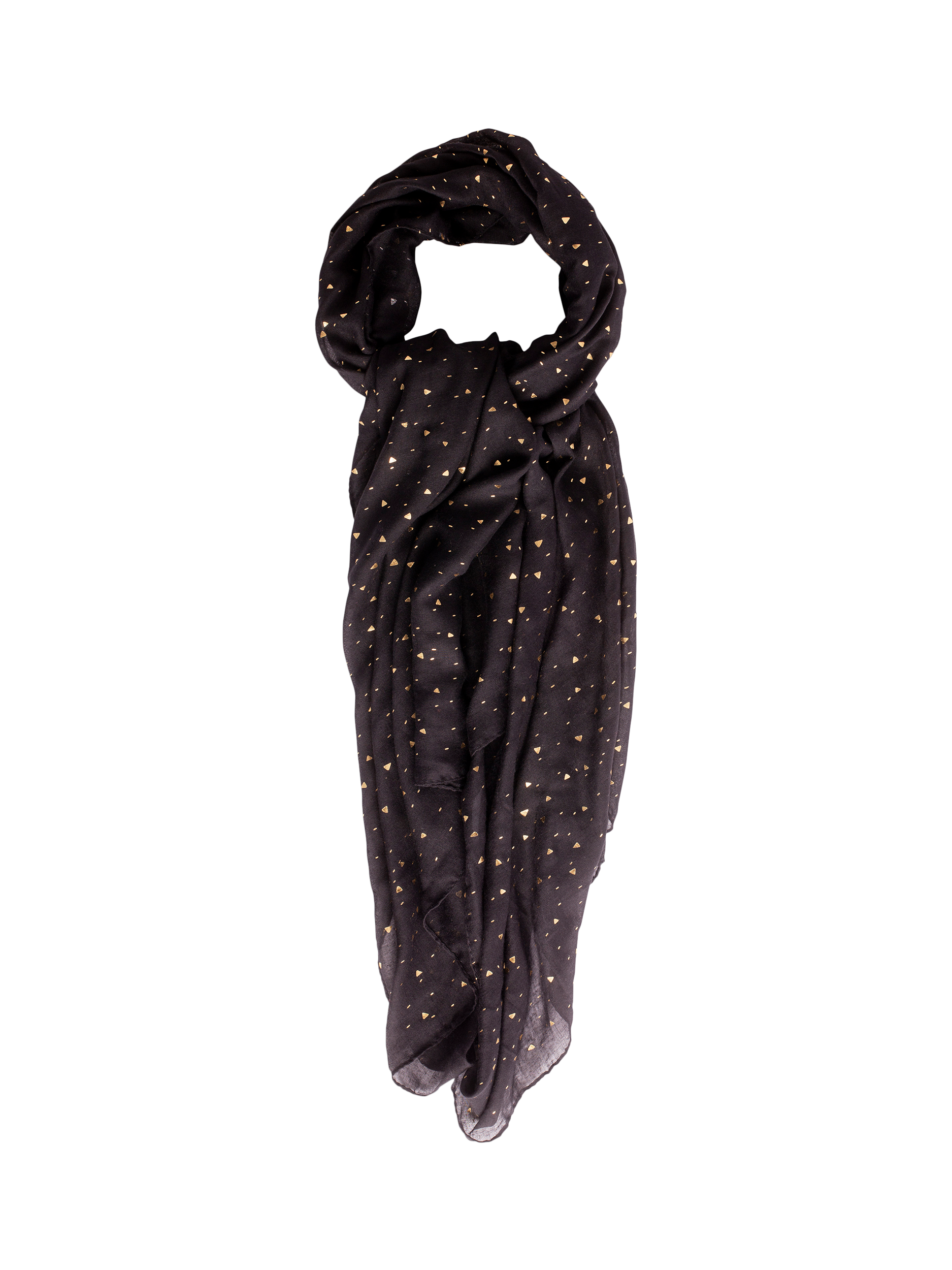 Product image 1 of 4, which shows Bloom & Bay Bermuda Graphic Scarf, Black, One Size