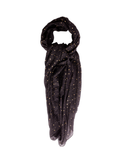 Bloom & Bay Bermuda Graphic Scarf, Black, Black