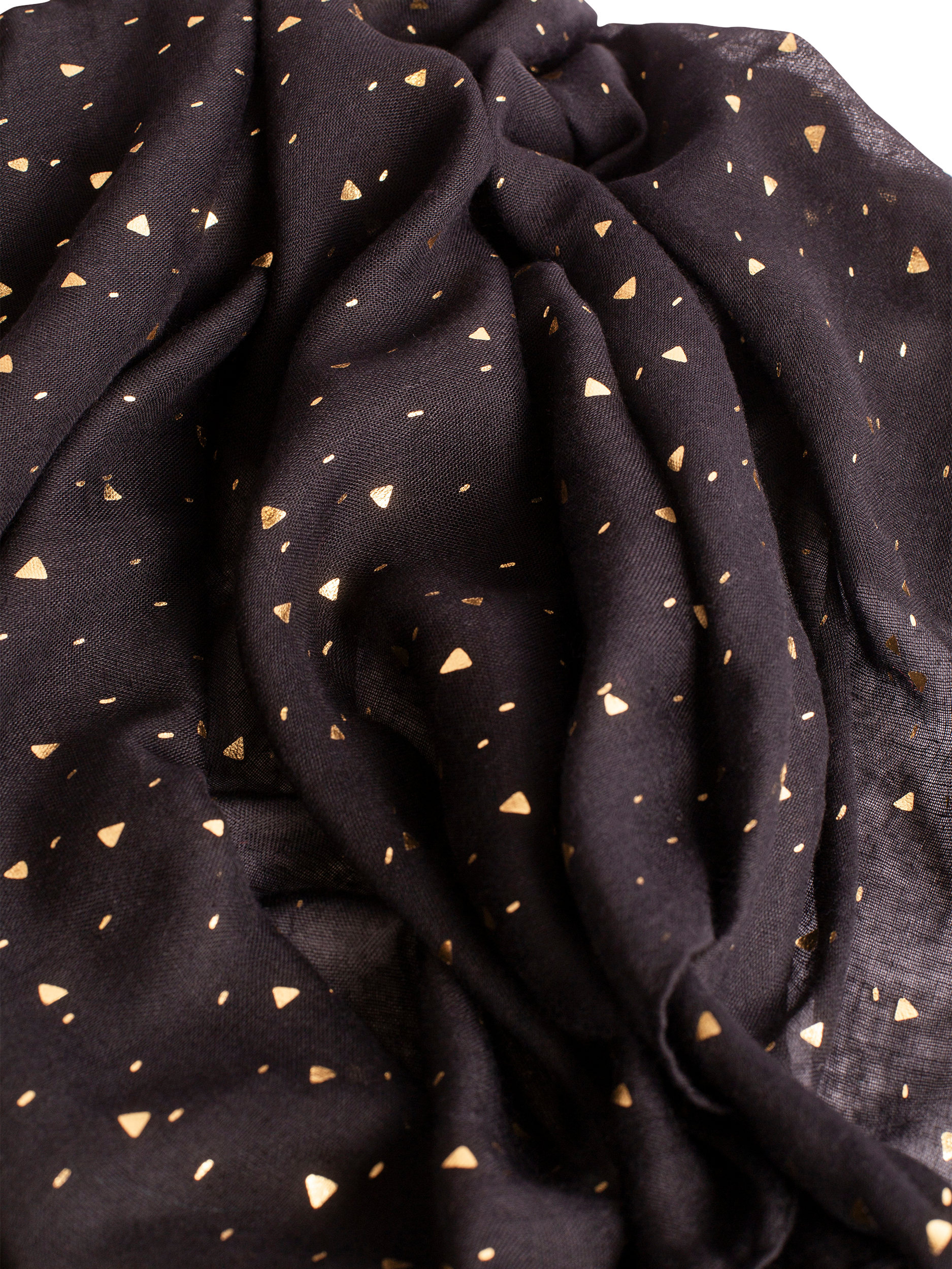 Product image 2 of 4, which shows Bloom & Bay Bermuda Graphic Scarf, Black, One Size