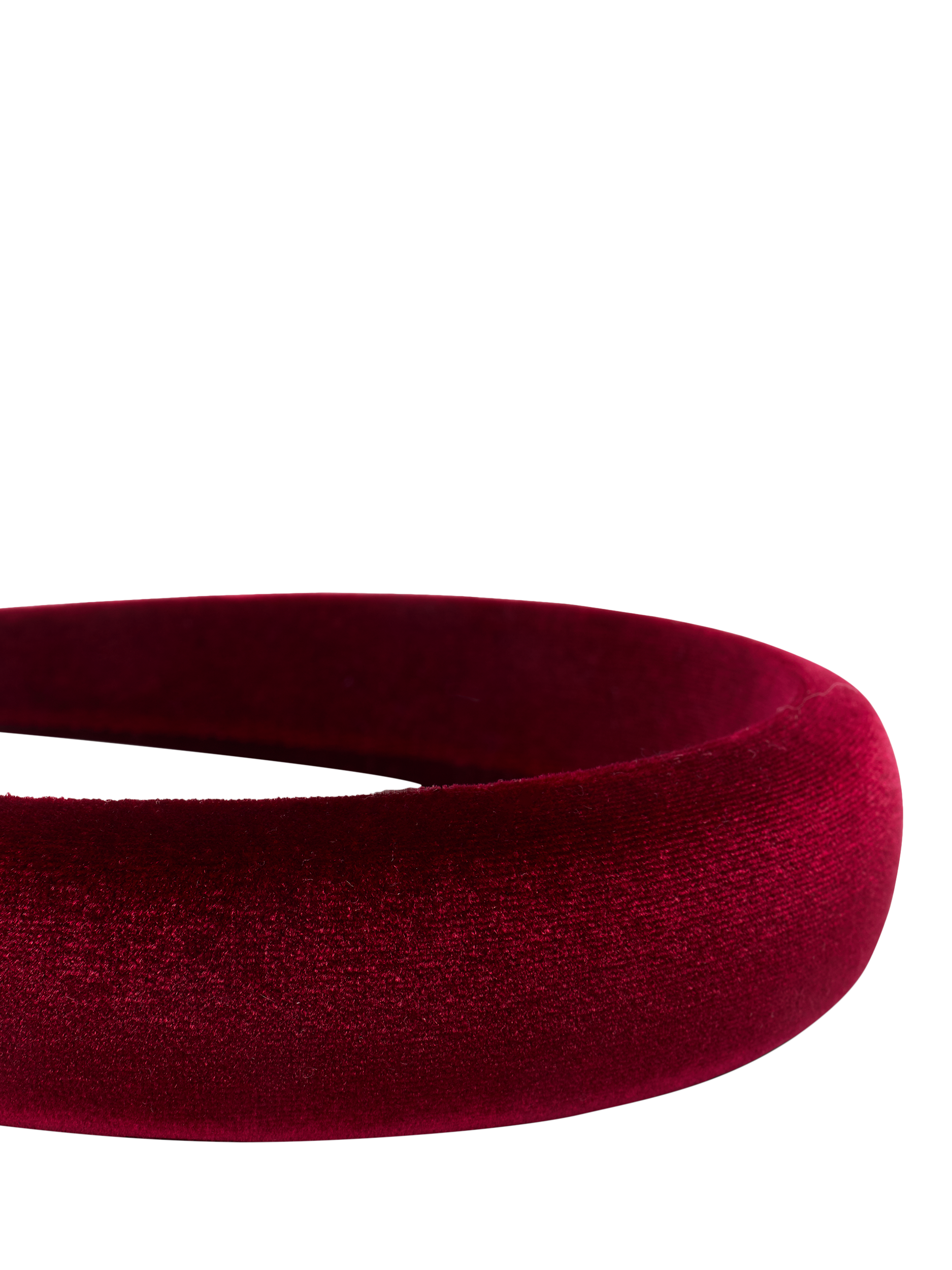Product image 5 of 7, which shows Bloom & Bay Antonia Velvet Headband, Red, One Size