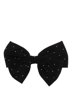 Bloom & Bay Raven Embellished Hair Bow, Black, Black