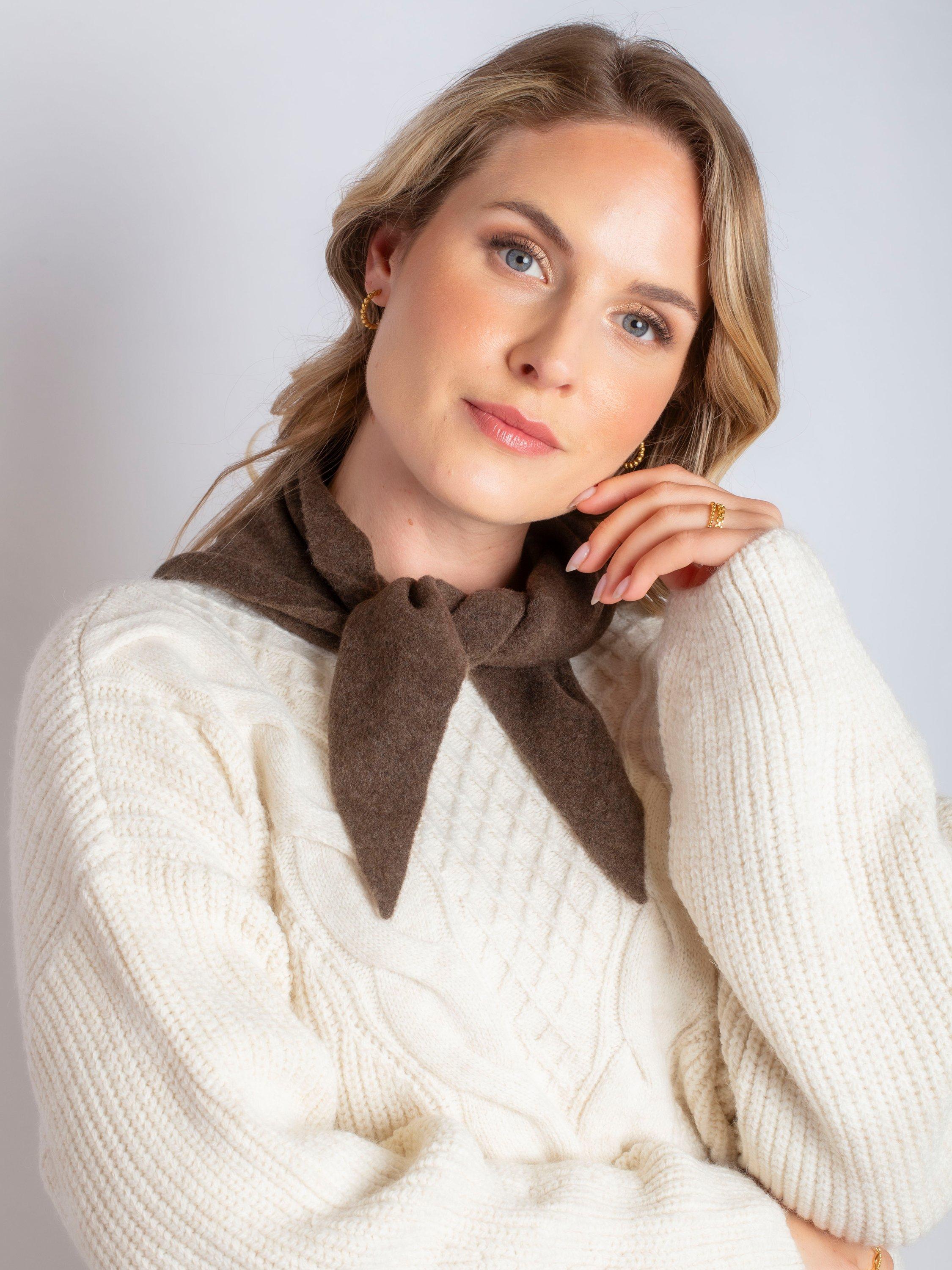 Product image 8 of 9, which shows Bloom & Bay Briar Neck Scarf, Brown, One Size